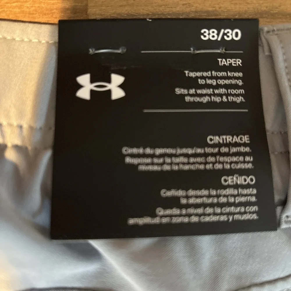 Under Armour Drive Tapered Golf Pants Mens 38x30 Gray UA Storm 1364410 NEW